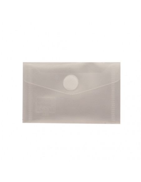Bolsa Envelope 105x65mm Fecho Velcro Plástico Transparente