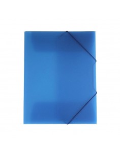 Pasta Plástico c/Elásticos A4 Azul