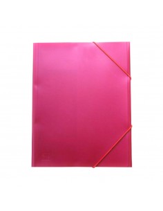 Pasta Plástico c/Elásticos A4 Vermelho Ruby