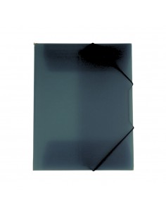 Pasta Plástico c/Elásticos A3 3 Abas Preto