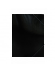 Pasta Cartão c/Elásticos A3 3 Abas Preto