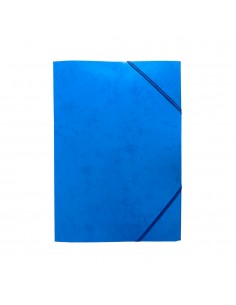 Pasta Cartão c/Elásticos A3 3 Abas Azul