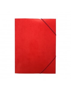 Pasta Cartão c/Elásticos A3 3 Abas Vermelho