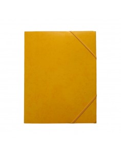 Pasta Cartão c/Elásticos A4 3 Abas Amarelo