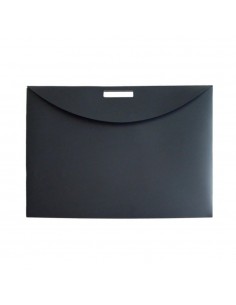 Pasta Porta Desenhos Plástico A3 c/Pega Preto