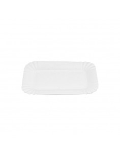 Travessas Cartão Retangular Branco 10x16cm 100un