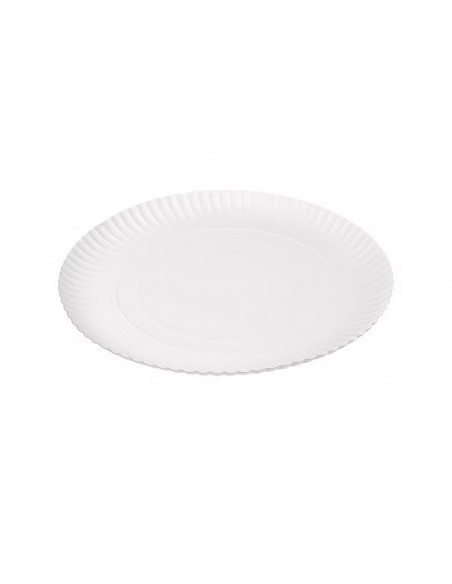 Bases de Cartão Redondo para Bolos Branco 23cm 100un