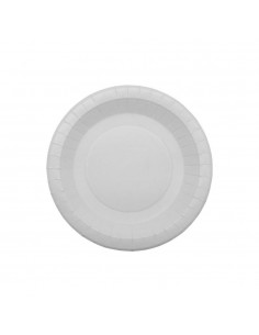 Pratos 18cm Cartão Redondo Branco 50un