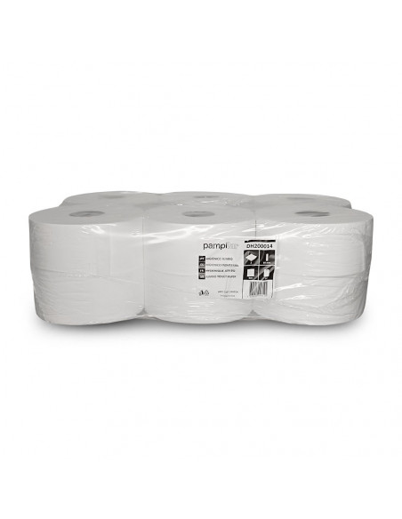 Papel Higiénico (Jumbo) 180mts 2Fls 15g Pampilar 12un