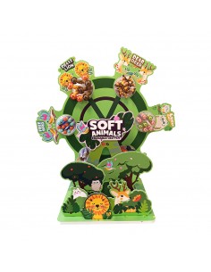 Esferográfica Gel Animals Apagável Expositor Rotativo 216un