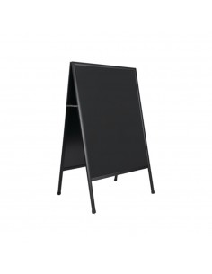 Quadro Cavalete Dupla Face 90x150cm Preto - Ardósia 90x120cm