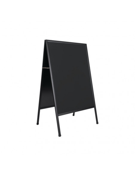 Quadro Cavalete Dupla Face 90x150cm Preto - Ardósia 90x120cm