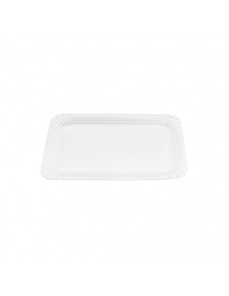 Travessas Cartão Retangular Branco 20x13cm 100un