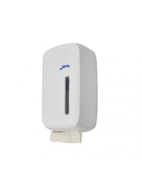 Dispensador Papel Higiénico Folha a Folha Jofel Branco Mate