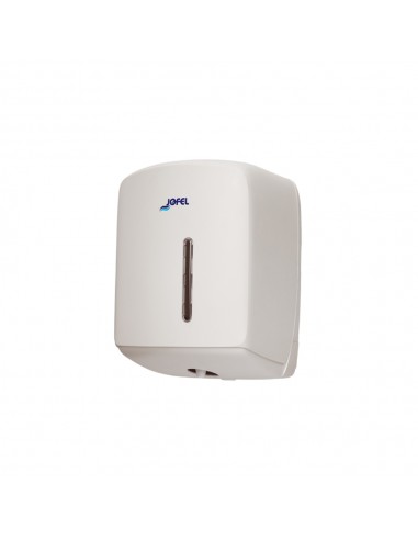Dispensador Toalhas Rolo Extração Central Branco Mate