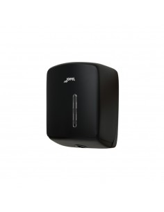 Dispensador Toalhas Rolo Extração Central Preto Mate