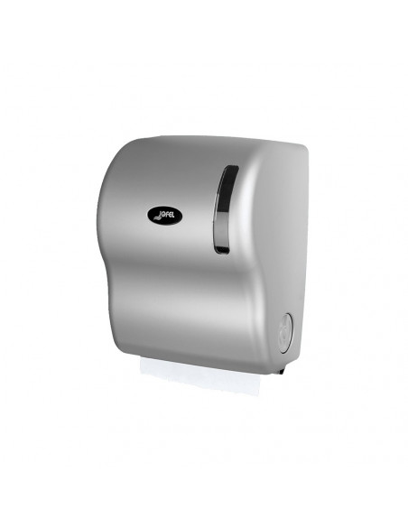 Dispensador Toalhas Rolo c/Auto-Corte Prata