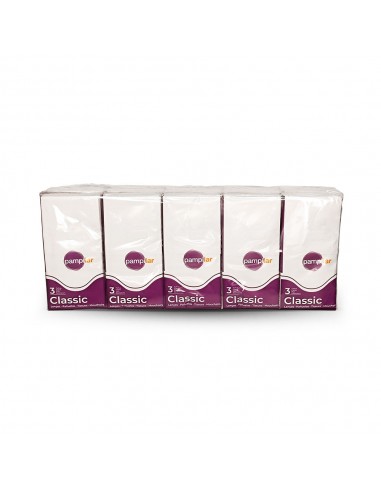 Lenços Papel de Bolso Pampilar 10 Pacotes c/9 Lenços