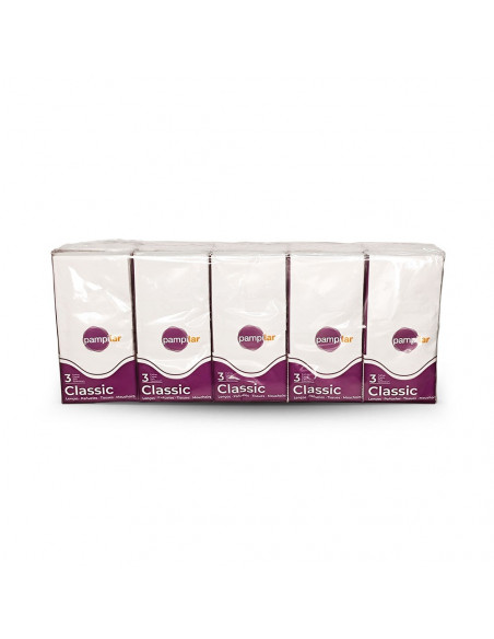 Lenços Papel de Bolso Pampilar 10 Pacotes c/9 Lenços
