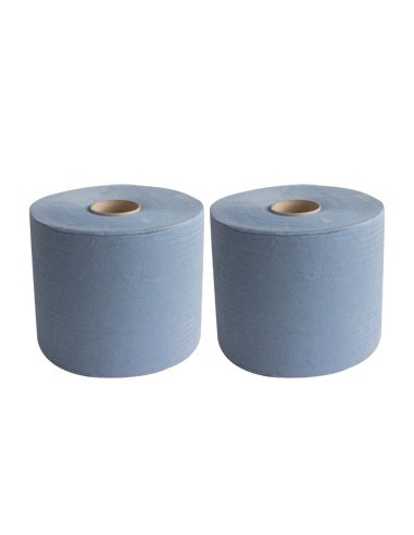 Rolo Toalhas Mão Azul 400mtsx23cm 2Fls 2 Rolos