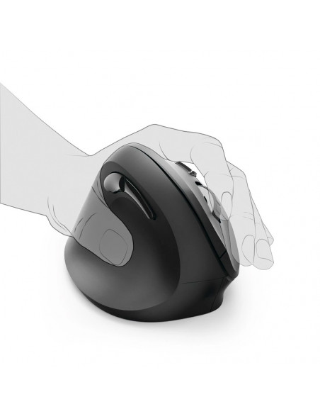 Rato Wireless Ergonómico Vertical EMW-500L Mão Esquerda