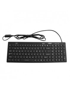 Teclado Silicone Higienizável / Lavável USB-A Preto