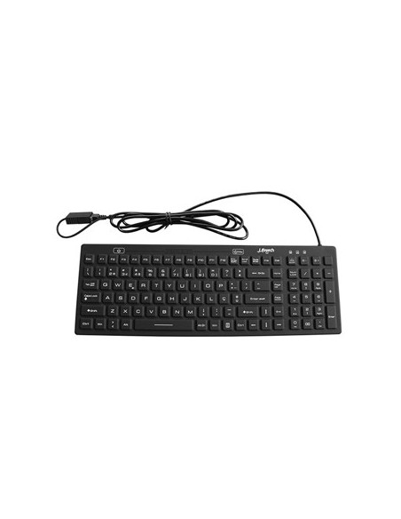 Teclado Silicone Higienizável / Lavável USB-A Preto