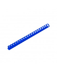 Argolas Pvc Encadernar 08mm Azul 40 Folhas 100un