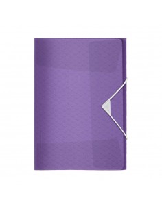 Pasta Plástico c/Elásticos A4 3 Abas Malva