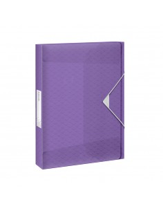 Pasta Plástico c/Elásticos L25 A4 Malva