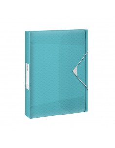 Pasta Plástico c/Elásticos L25 A4 Azul