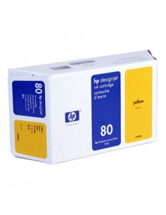 Tinteiro HP 80 Amarelo C4848A 350ml 4400 Pág.