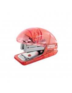 Agrafador 24/6 10 Folhas Rapid F4 Translúcido Coral