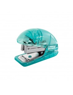 Agrafador 24/6 10 Folhas Rapid F4 Translúcido Azul