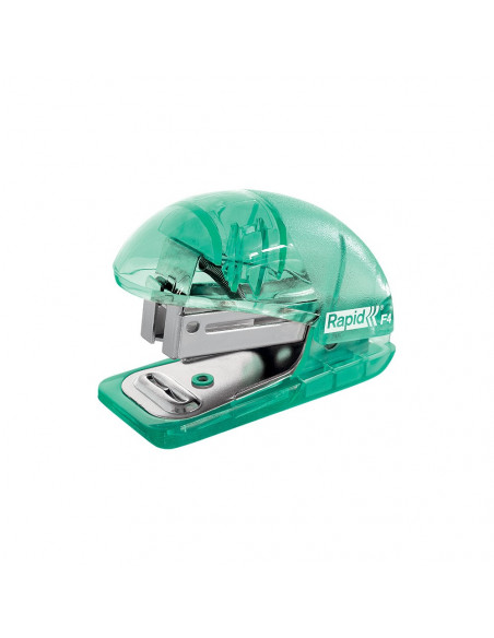Agrafador 24/6 10 Folhas Rapid F4 Translúcido Verde