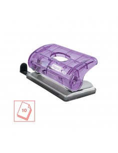 Furador 10 Folhas Rapid FC5 Translúcido Malva