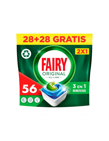 Detergente Máquina Loiça Pastilhas Fairy Original 28+28un