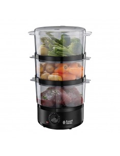 Máquina Cozedura Vapor RUSSELL HOBBS Compact Preto Mate