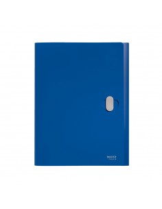 Pasta Projectos PP Recycle c/Fecho A4 3 Abas Azul