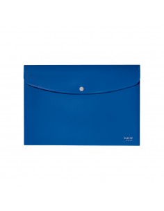 Bolsa Envelope A4 Fecho Botão Recycle Azul