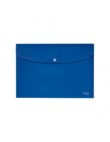 Bolsa Envelope A4 Fecho Botão Recycle Azul