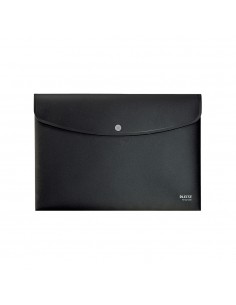 Bolsa Envelope A4 Fecho Botão Recycle Preto