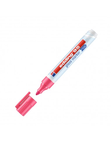 Marcador Quadros Vidro Edding 95 1,5-3mm Rosa 1un
