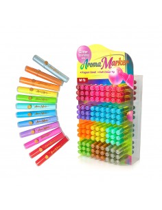Marcador Aroma Glitter Expositor 324un
