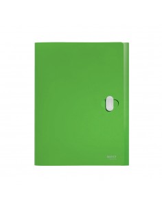 Pasta Projectos PP Recycle c/Fecho A4 3 Abas Verde