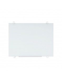 Quadro Vidro Magnético 90x60cm Flow Branco GL070106
