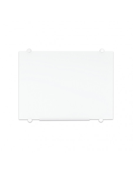 Quadro Vidro Magnético 120x90cm Flow Branco GL080106