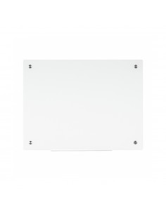 Quadro Vidro Magnético 200x120cm River Branco GL330107