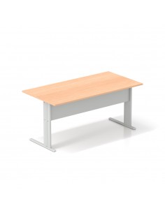 Secretária com Avental Medusa 1600x800x750 Cinza/Faia