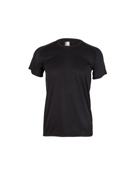 T-Shirt Adulto 100% Poliéster Bird Eye 130g Preto Tamanho S